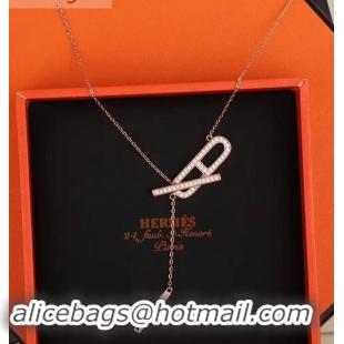 Most Popular Hermes Necklace 721122 Silver/Gold