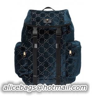 Famous Brand Gucci Medium GG Velvet Backpack 574923