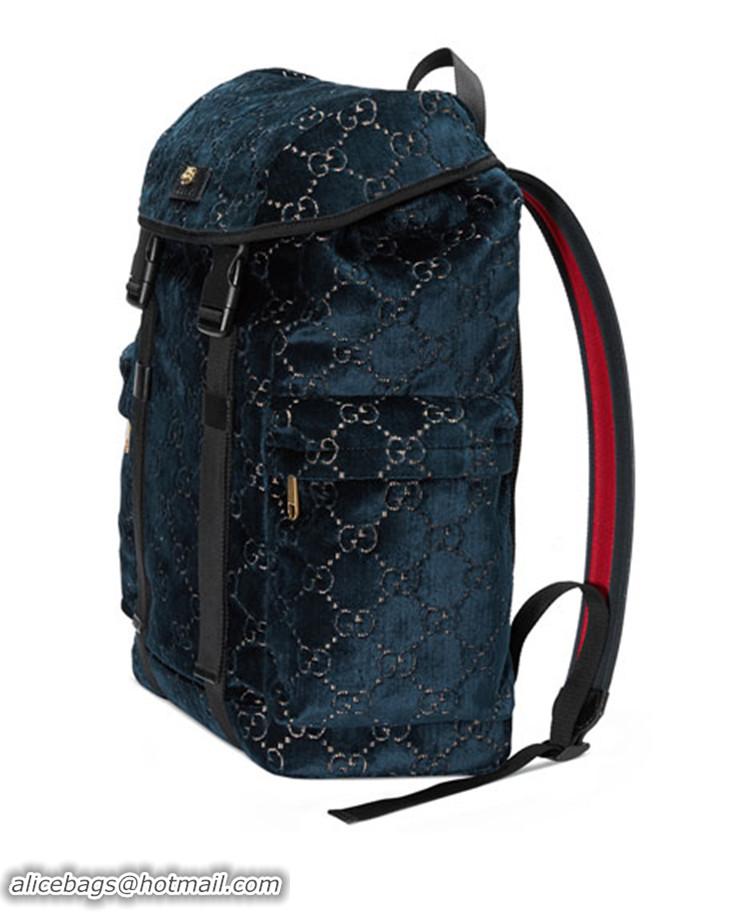 Famous Brand Gucci Medium GG Velvet Backpack 574923