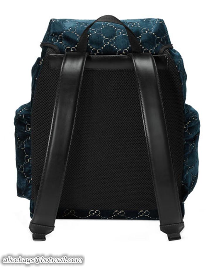 Famous Brand Gucci Medium GG Velvet Backpack 574923