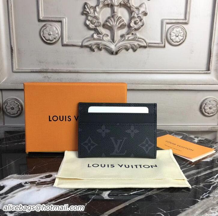 Hot Sell Louis Vuitton Monogram Eclipse Canvas M62170 Double Card Holder