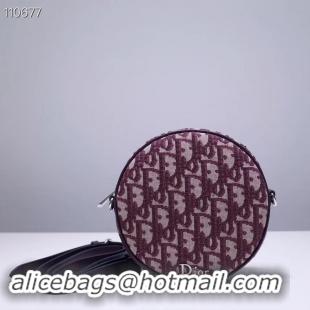 Low Cost Dior CANVAS Shoulder Bag 83164 purplish