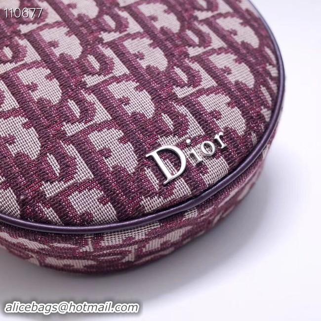 Low Cost Dior CANVAS Shoulder Bag 83164 purplish