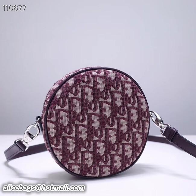 Low Cost Dior CANVAS Shoulder Bag 83164 purplish