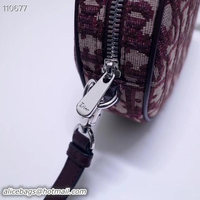 Low Cost Dior CANVAS Shoulder Bag 83164 purplish