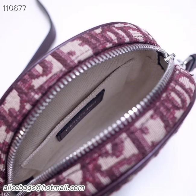 Low Cost Dior CANVAS Shoulder Bag 83164 purplish