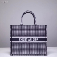 Best Quality Dior Book Tote Bag In houndstooth Embroidered pre-fall CD510032 2019