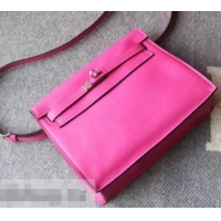 Best Product Hermes Kelly Danse Bag in Swift Leather 630133 Fuchsia