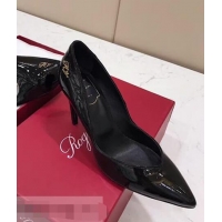 Hot Sell Cheap Roger Vivier Choc Real Pumps 85 Heel R8526 Black 2018