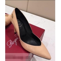 Promotion Roger Vivier Choc Real Pumps 85 Heel R8527 Nude 2018