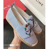 Top Quality Roger Vivier Espadrilles Blooming RV R8611 Blue 2018