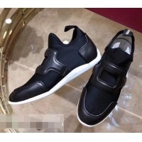 Top Quality Roger Vivier Sporty Viv' Leather Buckle Sneakers R8407 Black 2018