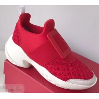 Shop Duplicate Roger Vivier Viv' Run Sneakers R9701 Red 2019