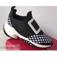 Top Quality Roger Vivier Viv' Run Sneakers R9707 Black/White 2019