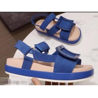 Buy Cheap Roger Vivier Bikiviv' Trekking Sandals R9519 Blue 2019