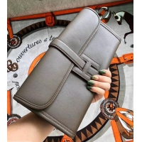 Classic Hot Hermes Jige Elan 29 Swift Clutch Bag H945111 Elephant Grey