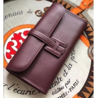 Duplicate Hermes Jige Elan 29 Swift Clutch Bag H945111 burgundy