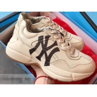 Perfect Gucci Rhyton Leather Sneakers 708012 NY Ivory