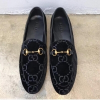 Classic Gucci Jordaan gg velvet loafer blue 431467