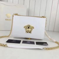 Free Shipping Promotional Versace Calfskin Leather Shoulder Bag VS170 White