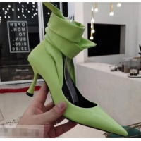 Good Quality Balenciaga Heel 8cm Ankle Tie Pumps B713011 Light Green 2019