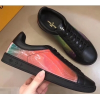 Shop Duplicate Louis Vuitton Iridescent Prism Low-top Sneakers LV714012 Black 2019