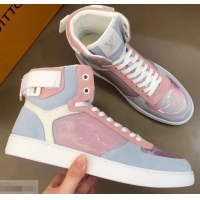 Best Price Louis Vuitton Iridescent Prism High-top Sneakers LV714013 White 2019