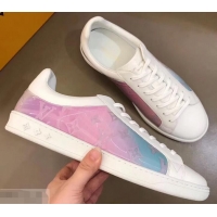 Popular Style Louis Vuitton Iridescent Prism Low-top Sneakers LV714014 White 2019