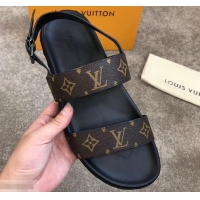 Unique Discount Louis Vuitton Men's Sandals Monogram Canvas LV714018