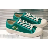 Best Luxury Chanel Logo Print Canvas Sneakers C714063 Green