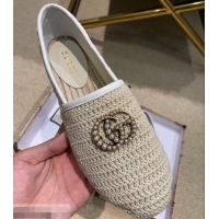 Cheap Gucci Double G Crochet Espadrilles 525751 Beige 2019