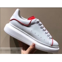 Popular Style Alexander McQueen Oversized Sneakers A716011 White/Red 2019