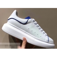 Good Quality Alexander McQueen Oversized Sneakers A716011 White/Blue 2019