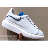 Grade Quality Alexander McQueen Oversized Sneakers A716011 White/Turquoise 2019