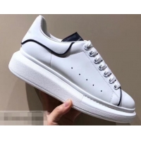 Cheap Price Alexander McQueen Oversized Sneakers A716011 White/Dark Blue 2019