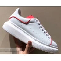 Best Price Alexander McQueen Oversized Sneakers A716011 White/Peach 2019