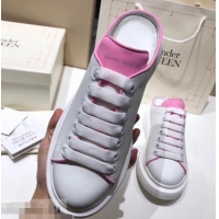 Trendy Design Alexander McQueen Oversized Open-back Sneakers A716012 White/Pink 2019