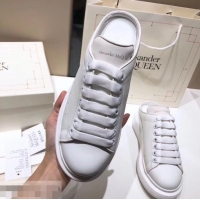 Perfect Alexander McQueen Oversized Open-back Sneakers A716012 White 2019