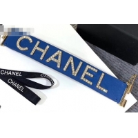 New Stylish Chanel Cuff Bracelet AB0647 Blue 2019