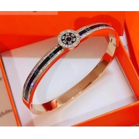 Discount Hermes Crystal Logo Bracelet 721128