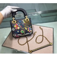 Original Discount MINI LADY DIOR EMBROIDERED BAG M0598CRMH-2