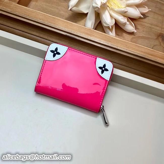 Luxury Louis vuitton ZIPPY Zippered pocket purse M67665 rose