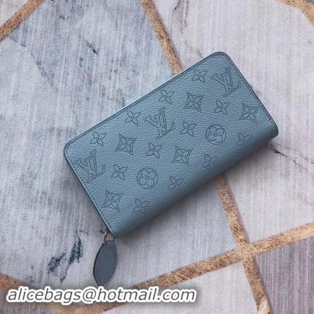 Best Grade Louis Vuitton Original Zipper Wallet M58431 light blue