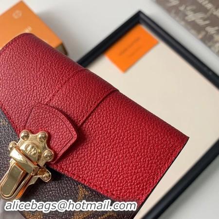 Famous Louis Vuitton CHERRYWOOD Wallet M64449 red