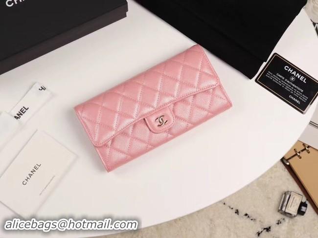 Hot Style Chanel Calfskin Leather & Gold-Tone Metal A80758 pink