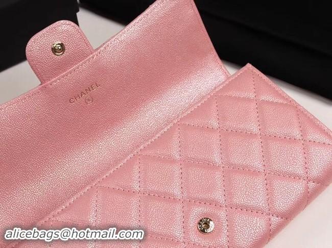 Hot Style Chanel Calfskin Leather & Gold-Tone Metal A80758 pink