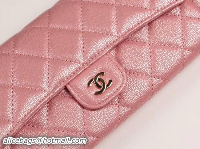 Hot Style Chanel Calfskin Leather & Gold-Tone Metal A80758 pink