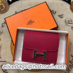 Trendy Design Hermes Constance Wallets espom leather H2297 red