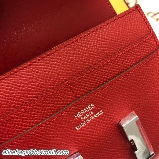 Popular Style Hermes Constance Wallets espom leather H2297 fuchsia