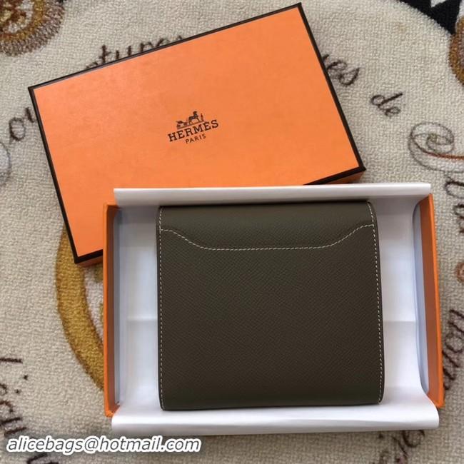 Discount Hermes Constance Wallets espom leather H2297 grey